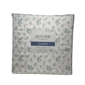 South Point Home Fashions 6- Pc Sheet Set Queen Brush & Extra Softness